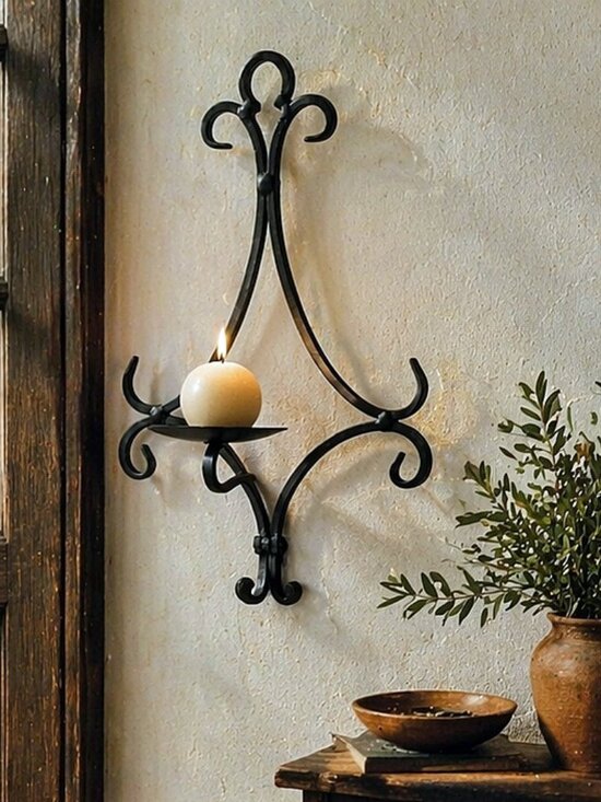 Home Interiors Other - Vintage Home Interiors & Gifts #8811 Wrought Iron Wall Sconce